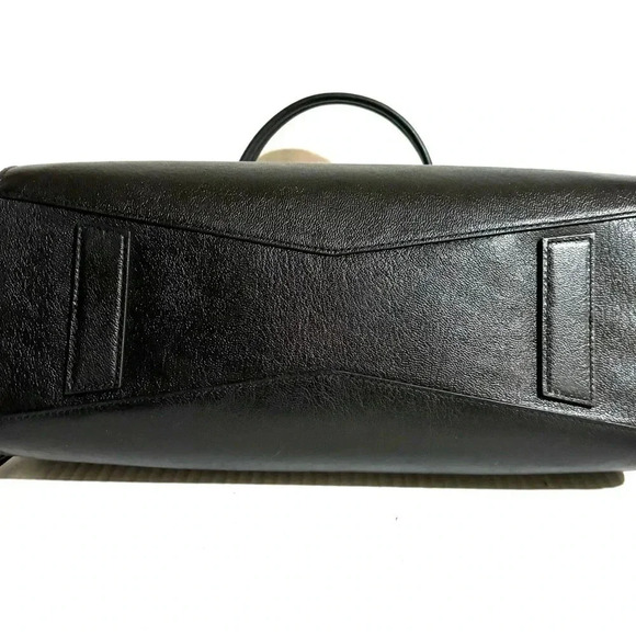 Halston Heritage black leather satchel handbag - Picture 4 of 12